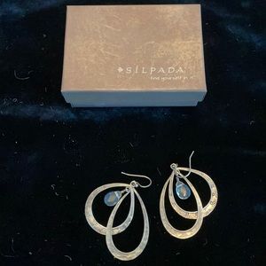 COPY - Silpada Sterling Silver and Crystal Bead Earrings